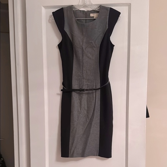 French Connection - Wool Black and Gray Dress - size 6 - Picture 1 of 4